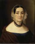 Huber Rudolf Portrait of a Young Woman in a Garnet Necklake - Hermitage